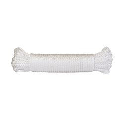 Ace 3/16 in. D X 50 ft. L White Braided Poly Rope