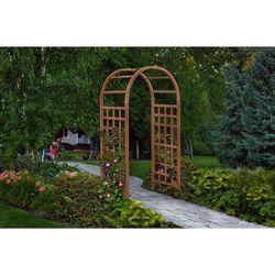 Vita Sierra 81 in. H Brown Vinyl Garden Arbor