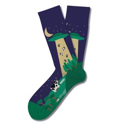 Two Left Feet Unisex Moo.F.O M/L Socks Purple
