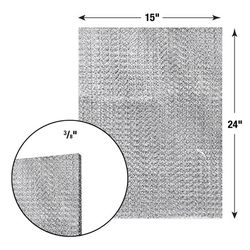 NaturalAire 15 in. W X 24 in. H X 1/4 in. Aluminum 4 MERV Air Conditioner Filter 1 pk