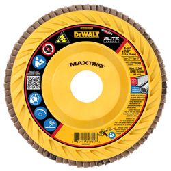DEWALT MaxTrim 4-1/2 in. D X 7/8 in. Ceramic Trim Flap Disc 80 Grit 1 pc