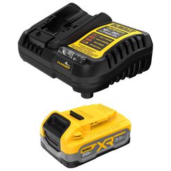 DeWalt 20V MAX XR DCBP320C 3.5 Ah Lithium-Ion Battery and Charger Starter Kit 2 pc