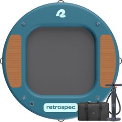 Retrospec Siesta PVC Inflatable Blue Floating Lounger