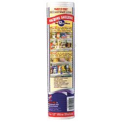 Warp's Plast-O-Mat 6 ft. L X 11-1/2 in. W White Non Adhesive Ribbed Shelf Liner