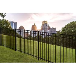 Fortress Building Products A2 6.5 ft. H X 2.5 in. W Powder Coated Black Aluminum Line Post