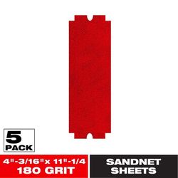 Diablo SandNet 11-1/4 in. L X 4-3/16 in. W 220 Grit Ceramic Sanding Sheet 5 pk