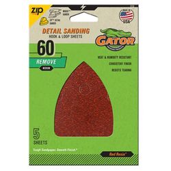 Gator Mouse 5 in. L X 5 in. W 60 Grit Zirconium Oxide Mouse Sandpaper 5 pk