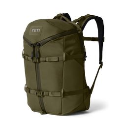 YETI Ranchero 27L Olive Backpack 19 in. H X 11.5 in. W