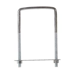 Hampton 3-3/4 in. X 3-5/8 in. W X 6 in. L Coarse Zinc-Plated Steel Lumber Size Square Bend U-Bolt