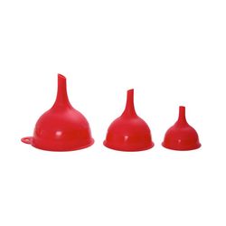 Farberware Red Plastic Funnel Set
