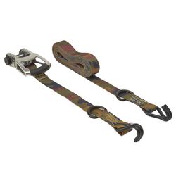 Keeper 1.25 in. W X 16 ft. L Camo Tie Down w/Ratchet 1000 lb 2 pk