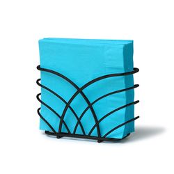 Spectrum Flower Black Steel Napkin Holder