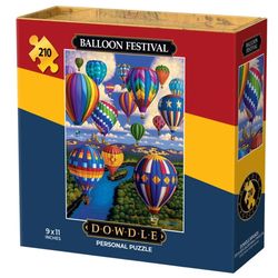 Dowdle Balloon Festival Personal Puzzle Cardboard/Paper Multicolored 210 pc
