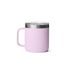 YETI Rambler 10 oz Cherry Blossom BPA Free Ceramic Lined Stackable Mug with MagSlider Lid