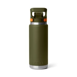 YETI Rambler 26 King Crab Orange/Olive BPA Free Bottle with Flip Chug Cap
