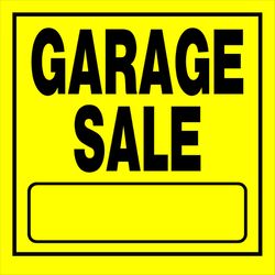 Hillman English Yellow Sign 11 in. H X 11 in. W