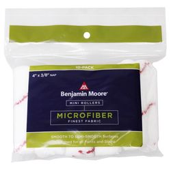 Benjamin Moore Microfiber 4 in. W X 3/8 in. Mini Paint Roller Cover 10 pk