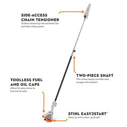 STIHL HT 56 C-E 10 in. 27.2 cc Gas Chainsaw/Pole Saw Combo