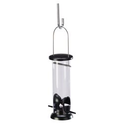 Birds Choice 2 cups Metal/Plastic Tube Bird Feeder 2 ports