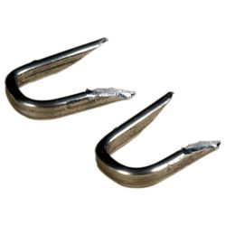 HILLMAN Anchor Wire No. 5 X 3/8 in. L Silver Aluminum Double Point Tacks 1 pk