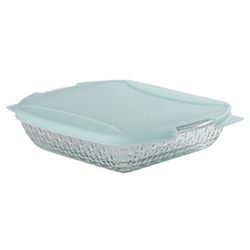 Anchor Hocking Basketweave 8 in. L Cake Pan Clear 1 pc