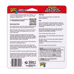 Flex Seal Family of Products Pool Patch and Repair Kit 2 pc 3 in. H X 4 in. W
