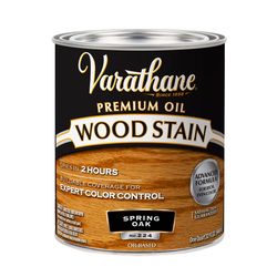 Varathane Premium Semi-Transparent Spring Oak Oil-Based Urethane Modified Alkyd Wood Stain 1 qt