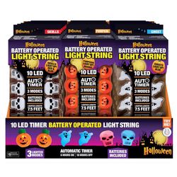 Magic Seasons Assorted 0 in. LED Spooky Light String Halloween Decor