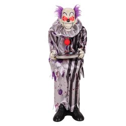 Haunted Hill Farm 3.1 ft. Standing with Plate Animatronic
