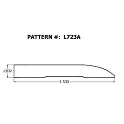Alexandria Moulding 7/16 in. H X 8 ft. L Prefinished Brown Pine Molding
