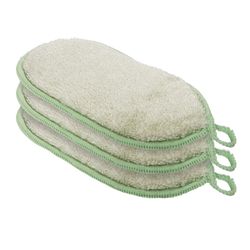 OGGI Non-Scratch Antibacterial Sponge For Kitchen and Bath 7 in. L 3 pk