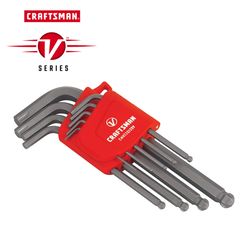 CRAFTSMAN V-Series X-Tract Technology Metric L-Handle Ball End Hex Key Set 9 pc