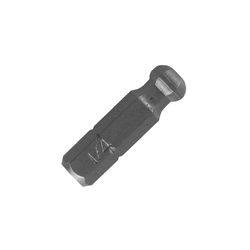 Best Way Tools Ball Hex 1/4 in. X 1 in. L Insert Bit Carbon Steel 1 pc