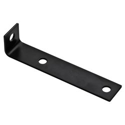 National Hardware 7.5 in. H X 1.5 in. W X 0.125 in. D Black Carbon Steel Inside Offset Leg Corner Br