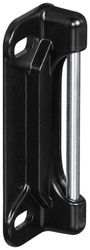 National Hardware 1 in. H X 2.5 in. L Black Steel Deadbolt Strike