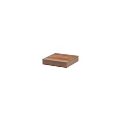 Dolle Big Boy 2 in. H X 9.8 in. W X 9.8 in. D Walnut Wood Floating Shelf