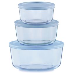 Pyrex Simply Store Blue Food Storage Container Set 3 pk
