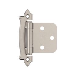 Amerock 1-3/4 in. W X 2-64/79 in. L Sterling Nickel Silver Steel Self-Closing Hinge 2 pk