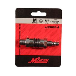 Milton Steel Variable Angle Swivel Male Plug 1/4 in. MPT Plug 1 pc