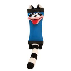 Hyper Pet Firehose Friends For Dog Blue Canvas Raccoon Squeak Dog Toy 1 pk