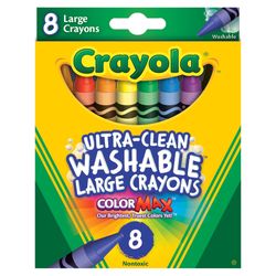 Crayola Ultra-Clean Washable Assorted Color Crayons 8 pk