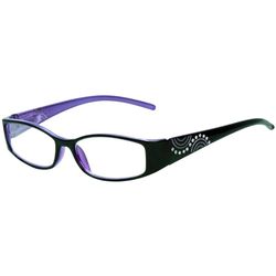 Envy Orchid Reading Glasses Women's Black/Purple Frame +1.50 Strength