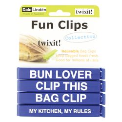 Linden Sweden Twixit Blue Polypropylene Fun Clips Set