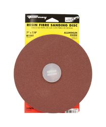 Forney 7 in. Aluminum Oxide Adhesive Sanding Disc 80 Grit 3 pk