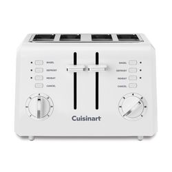 Cuisinart Plastic White 4 slot Toaster 7.2 in. H X 10.7 in. W X 10.8 in. D