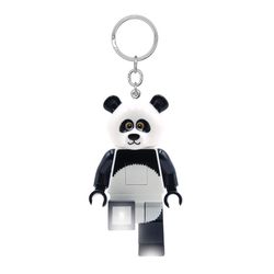 LEGO Minifigures Plastic Black/White Panda Keychain w/LED Light