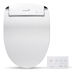 SmartBidet 0 gal White Elongated Electronic Bidet Toilet Seat