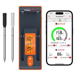 TempPro TempSpike LCD Bluetooth Enabled Grill/Meat Thermometer