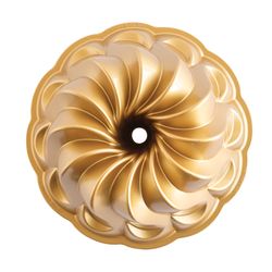 Nordic Ware 10 in. Pirouette Bundt Pan Gold