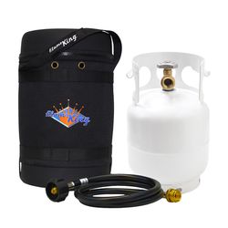 Flame King 5 lb Steel Type 1 Refill Propane Cylinder Kit